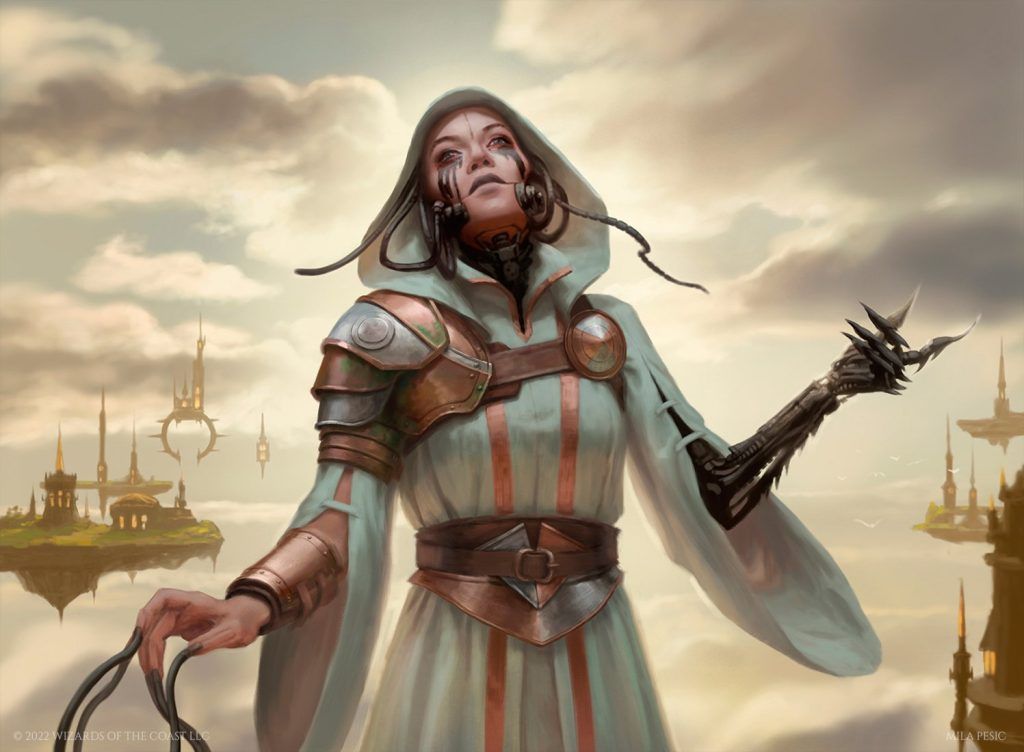 Phyrexian Missionary (Dominaria United) - Illustation by Mila Pesic